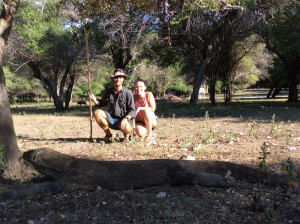 The stick probably wasn't going to help much...