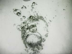 Bubbles in the lake!