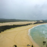 View from the top - Lake Wabby to the left