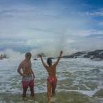 Will and Mimi enjoying the bubbles!